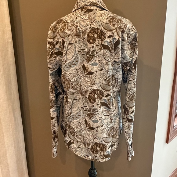 Royal Highness Equestrian Ladies Horse Show Rodeo Western Riding Blouse, Size XL - Picture 5 of 14